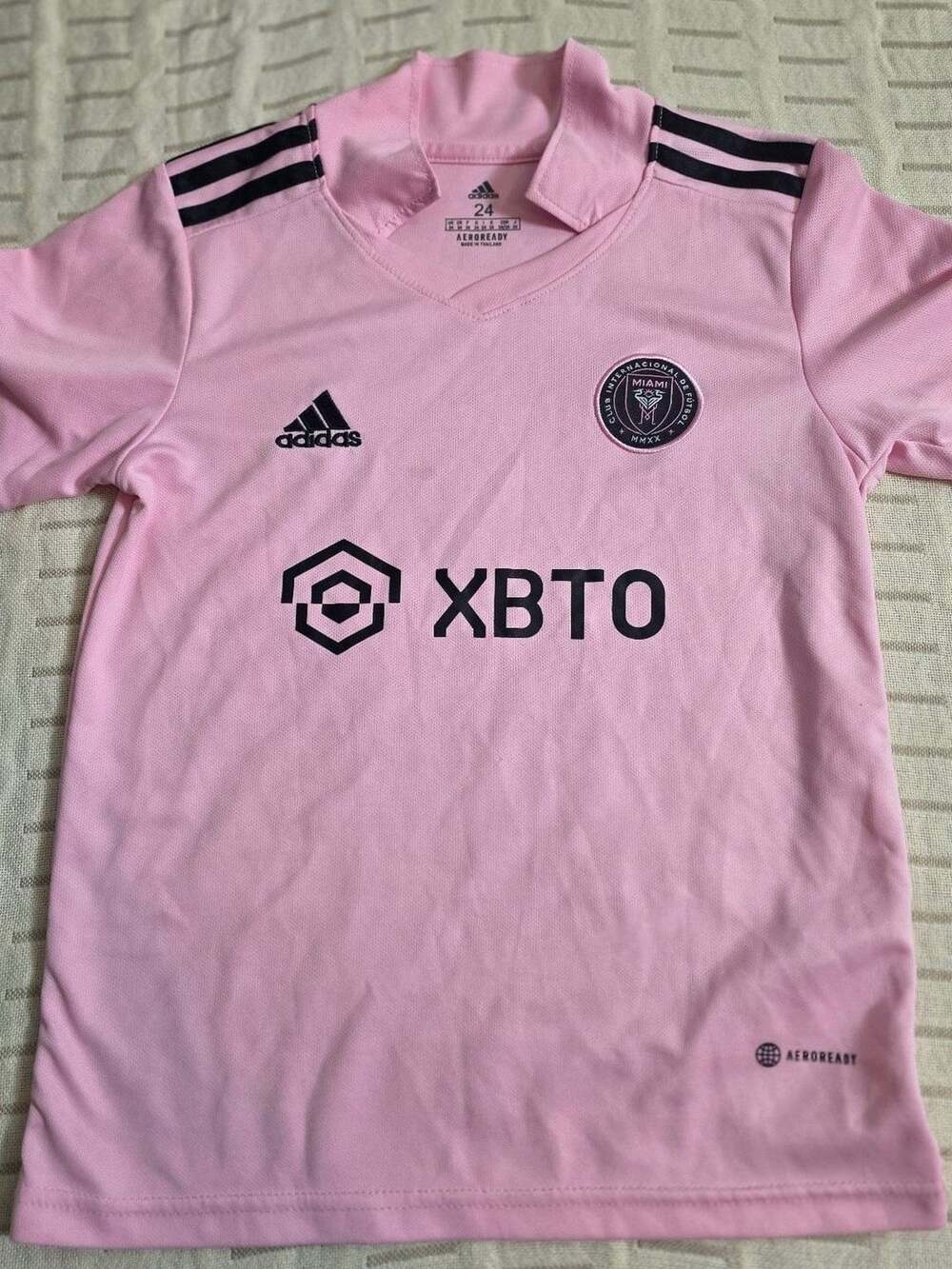 Adidas Inter Miami CF Messi 10 Home Jersey Size 24 Pink